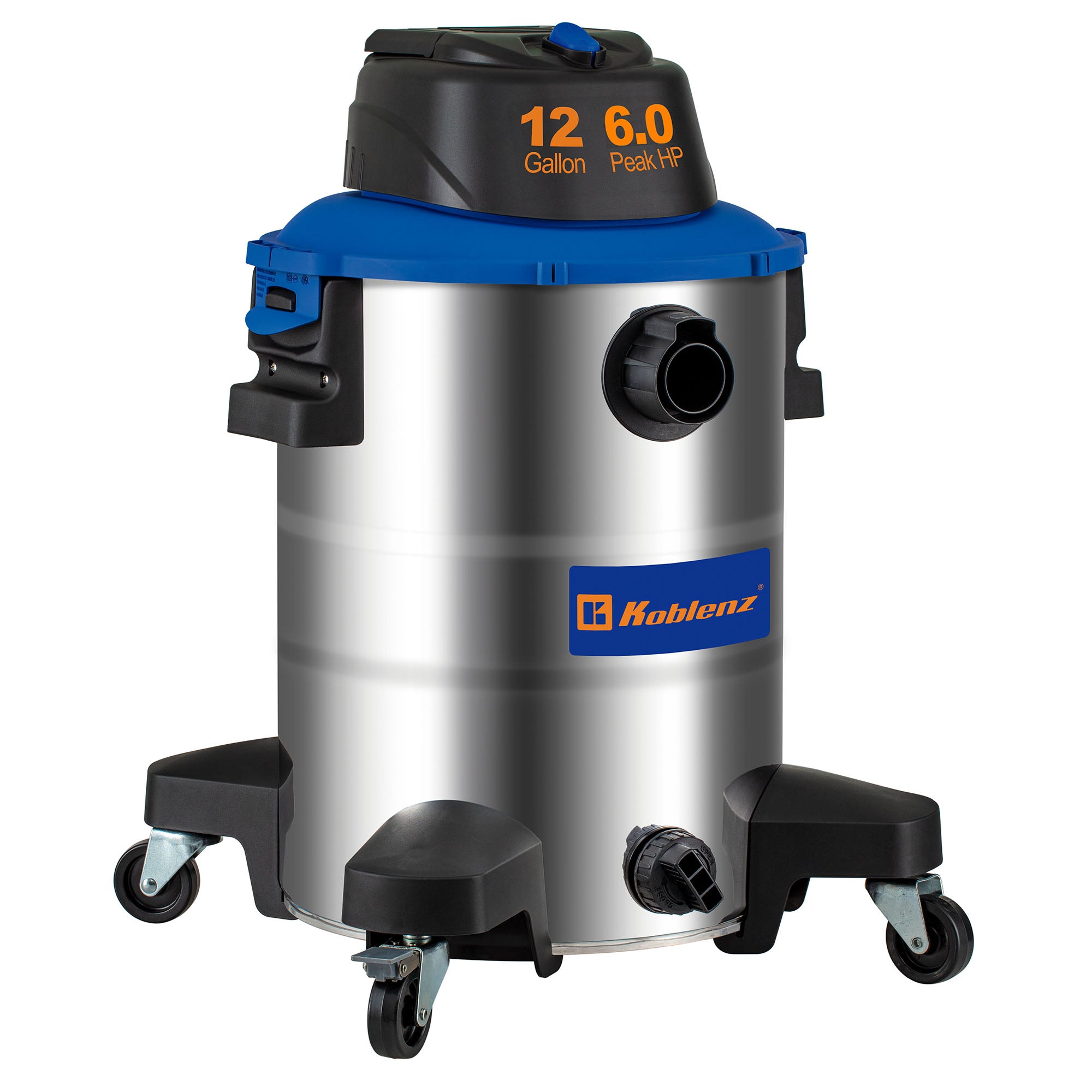 12 Gallon 6.0 PHP Stainless Steel Wet Dry Vacuum WD-12 L314 SS