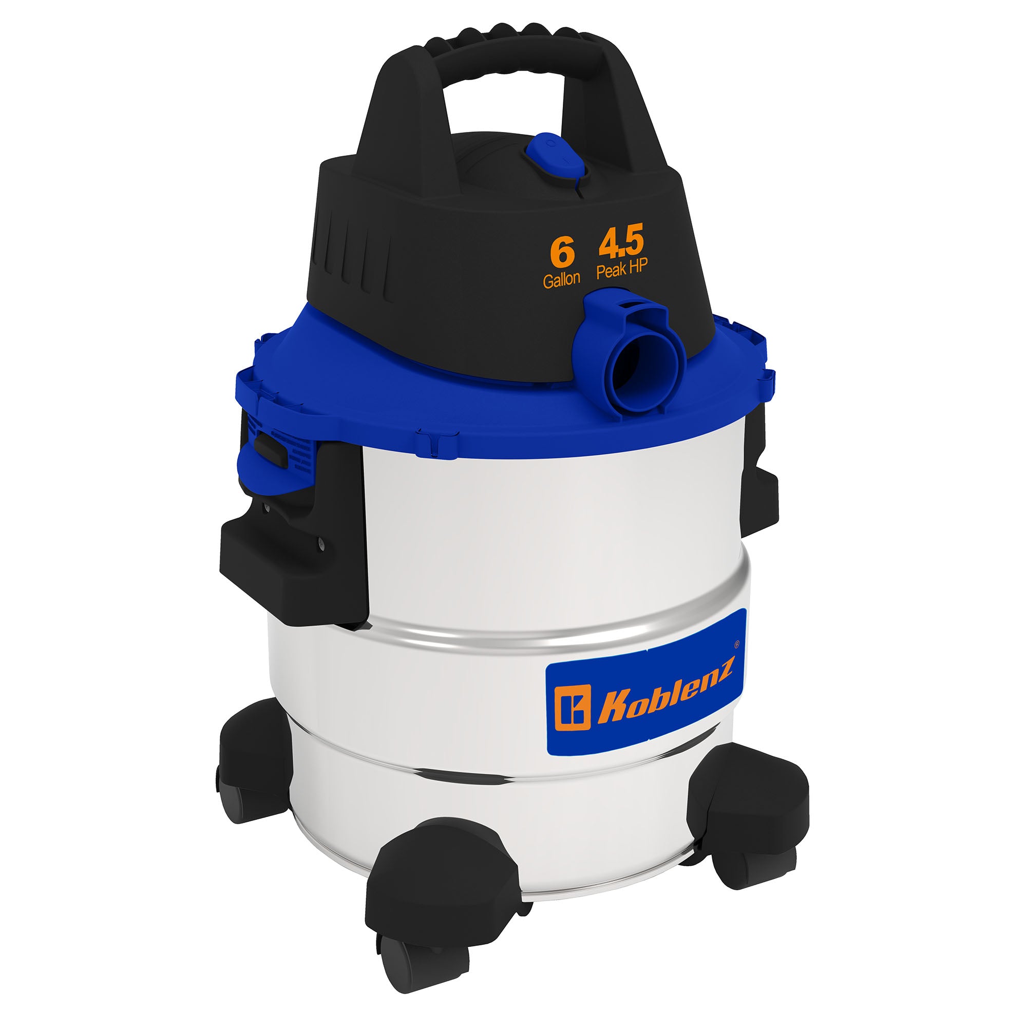 6 Gallon 4.5 PHP Stainless Steel Wet Dry Vacuum WD-6 L212 SS