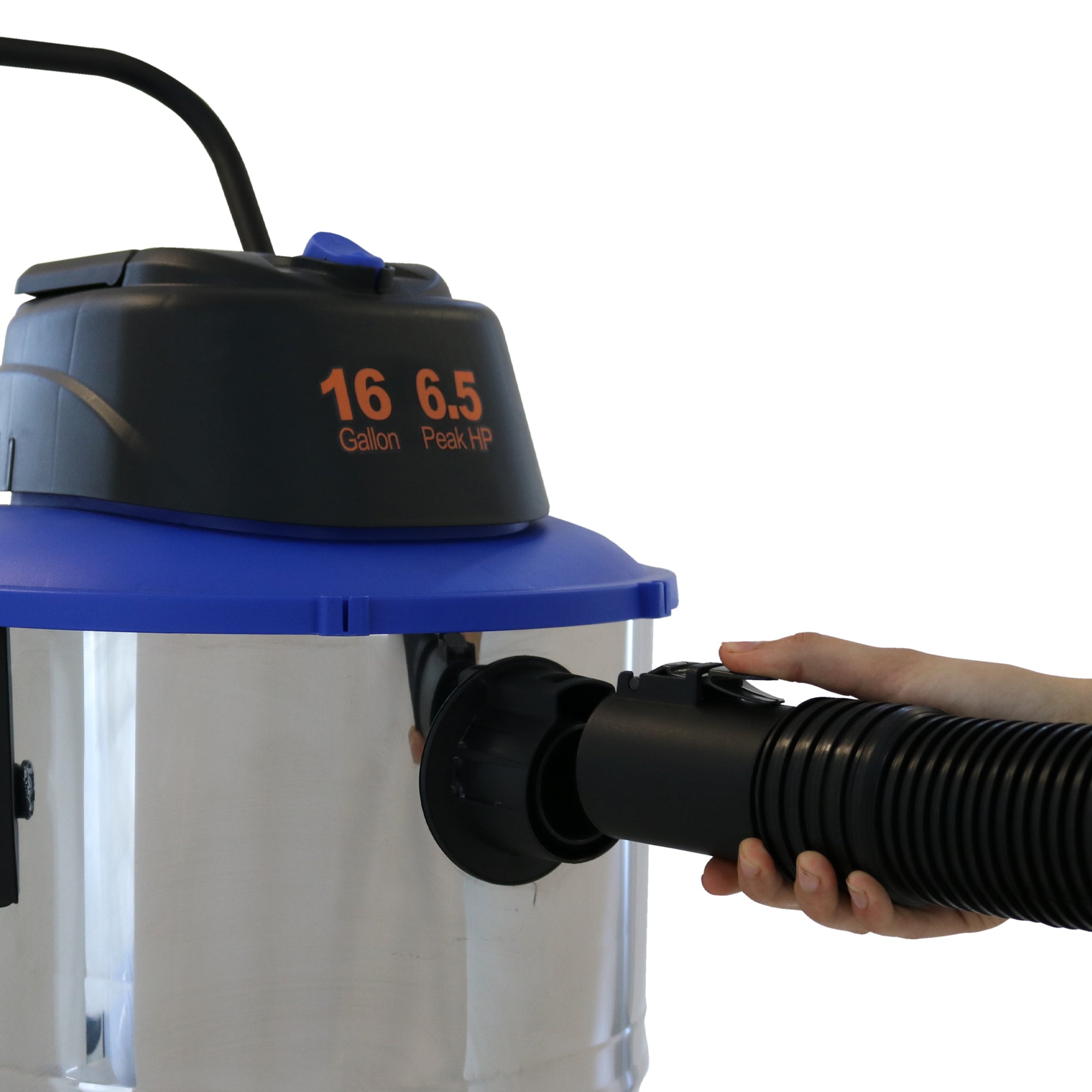 16 Gallon 6.5 PHP Stainless Steel Wet Dry Vacuum WD-16 L314 SSH