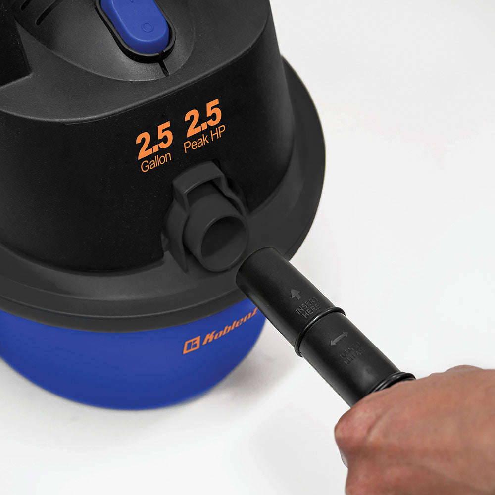 2.5 Gallon 2.5 PHP Portable Wet Dry Vacuum WD-2.5L