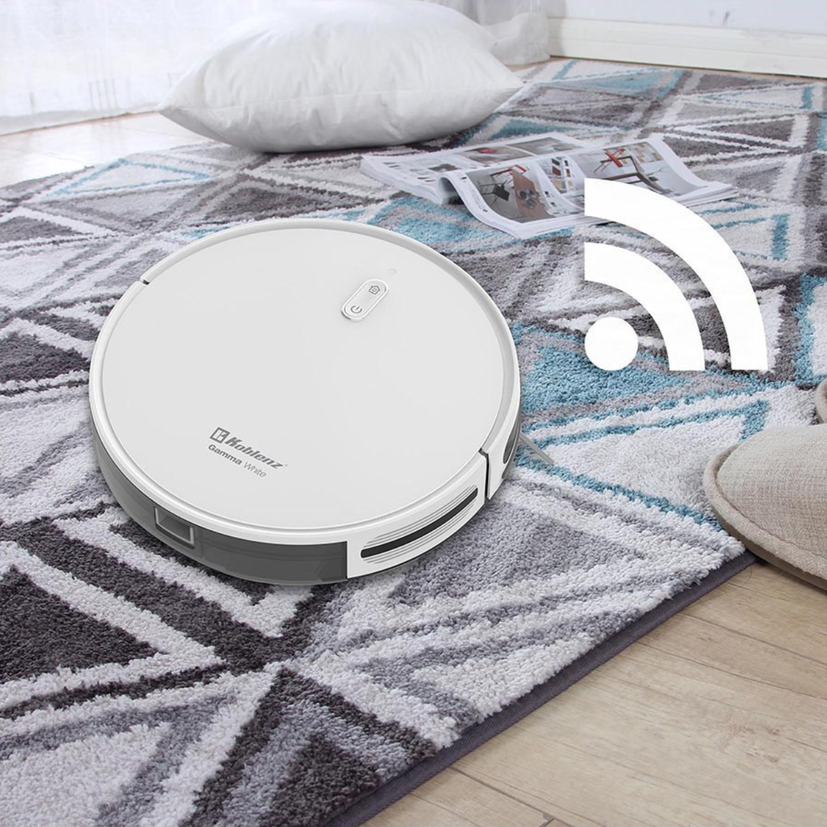 Robot Vacuum and Mop GAMMA WHITE DE R-901