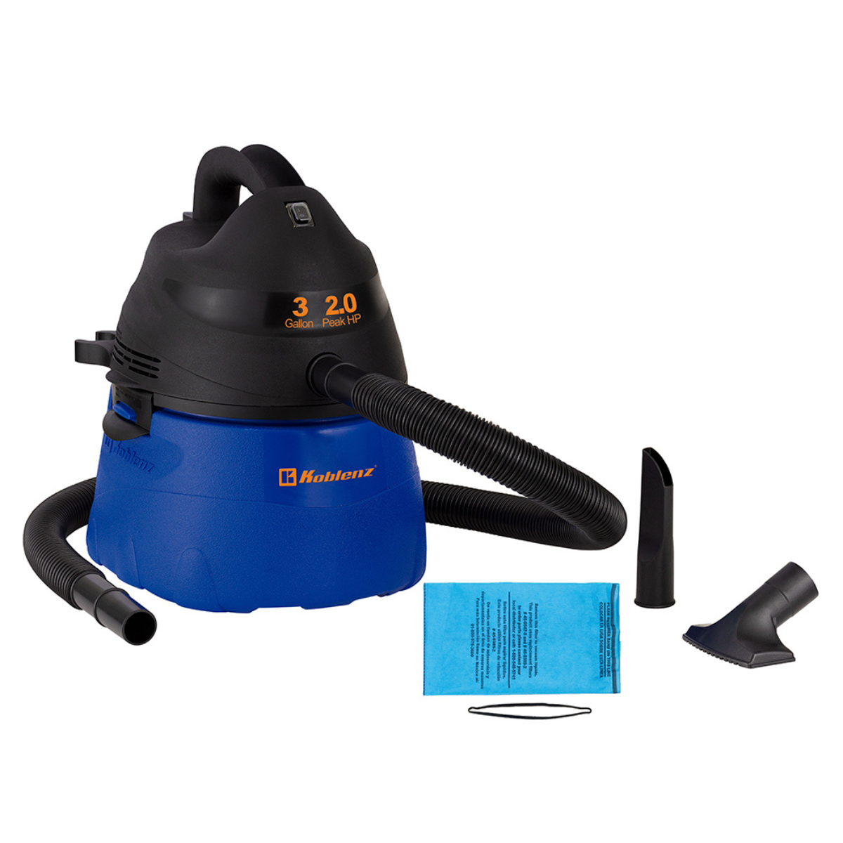 3 Gallon 2.0 PHP Portable Wet Dry Vacuum WD-353L