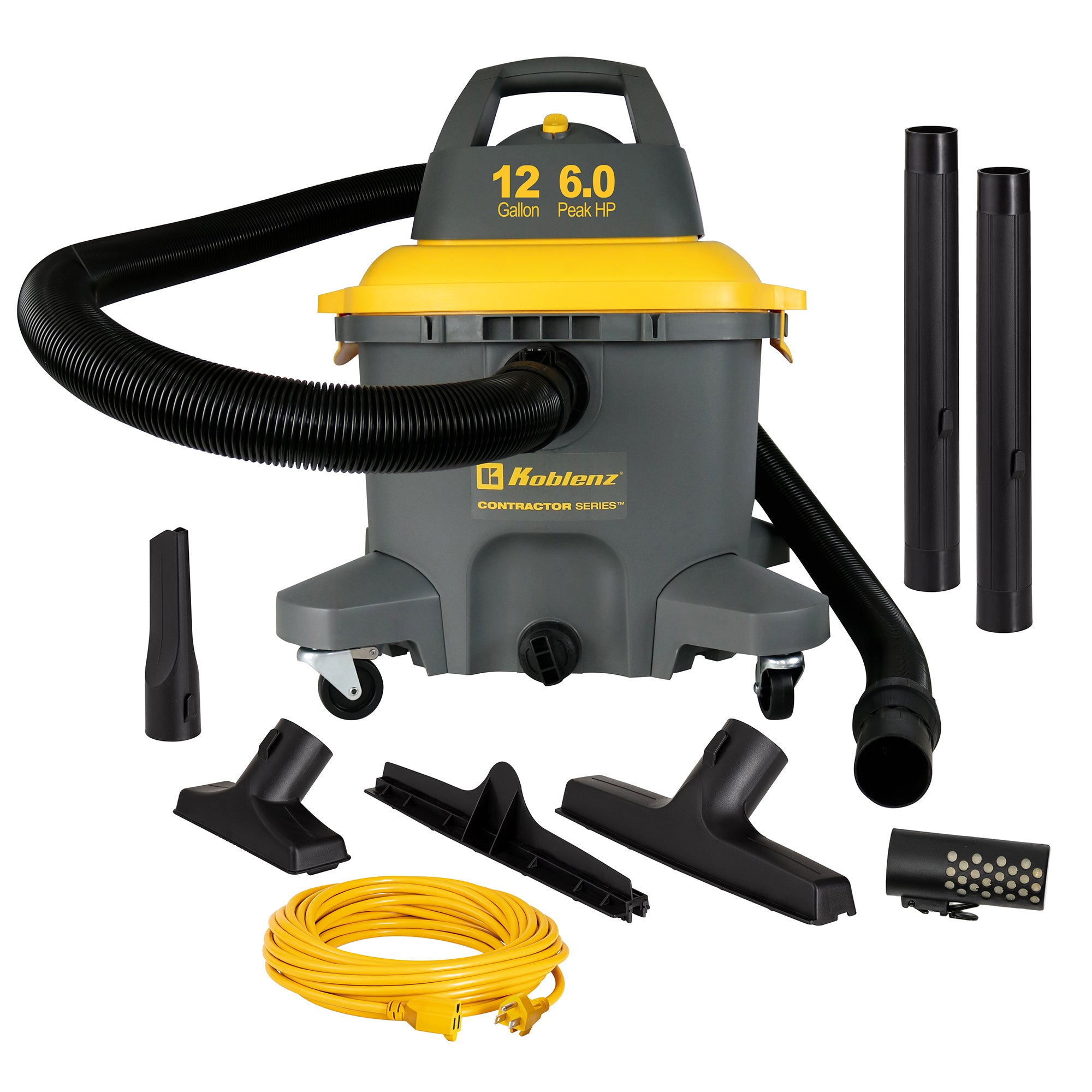 Contractor 12 Gallon 6.0 PHP Wet Dry Shop Vacuum WD-12 C4