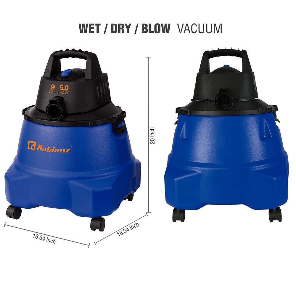 9 Gallon 5.0 PHP Wet Dry Vacuum WD-9 L212